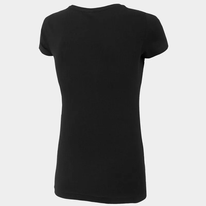 4F Womens Short Sleeves T-shirt - Black