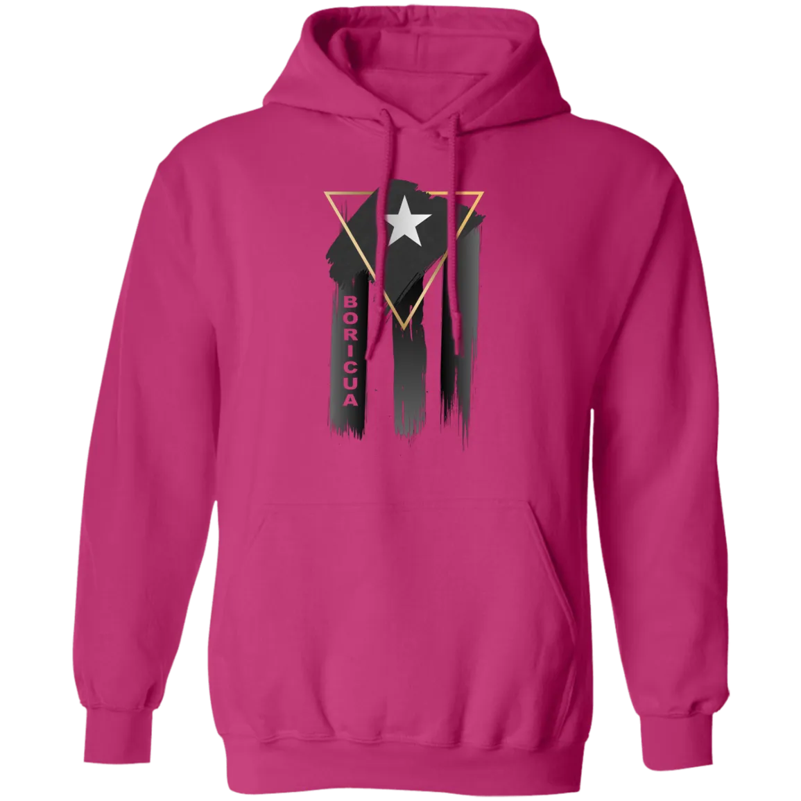 Abstract Boricua Black Flag Hoodie