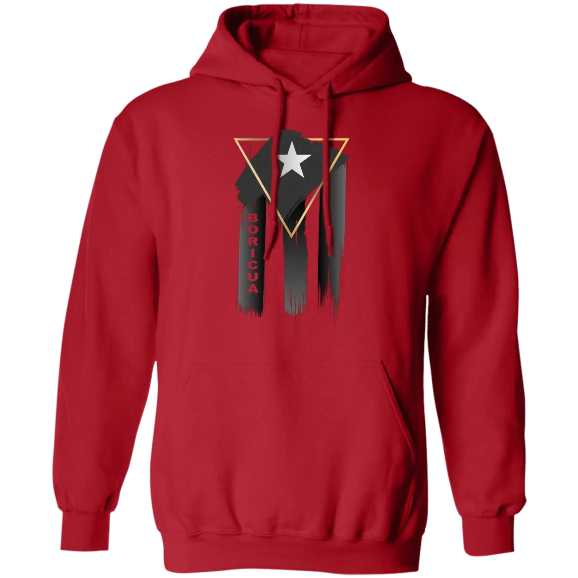 Abstract Boricua Black Flag Hoodie