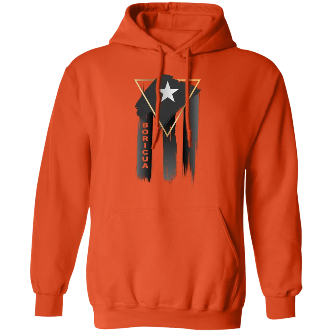 Abstract Boricua Black Flag Hoodie