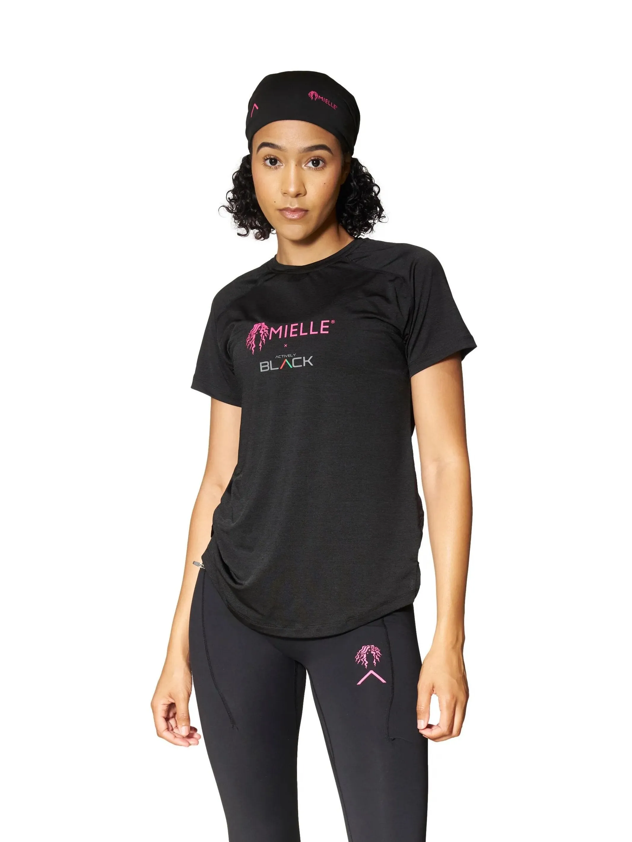 Actively Black x Mielle Pink Women's Performance Shirt