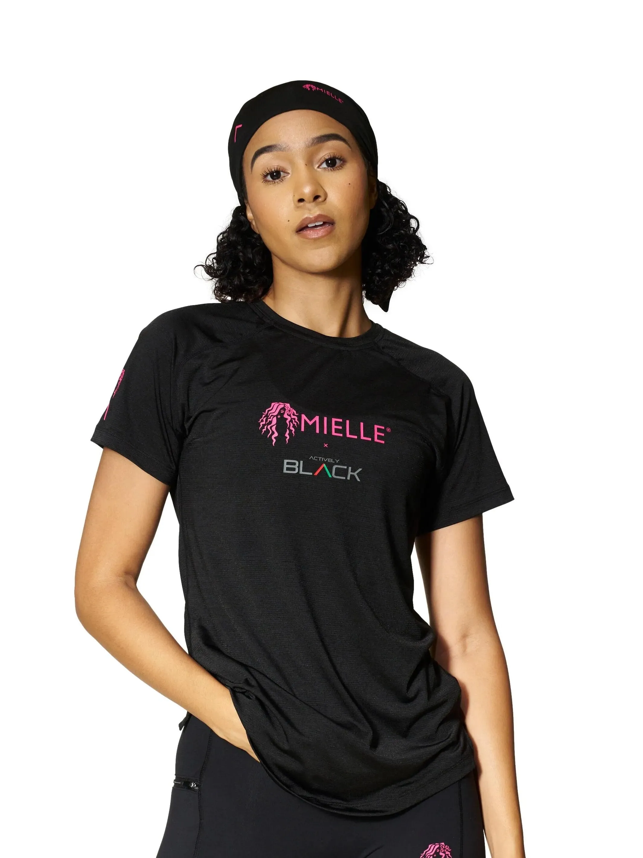 Actively Black x Mielle Pink Women's Performance Shirt