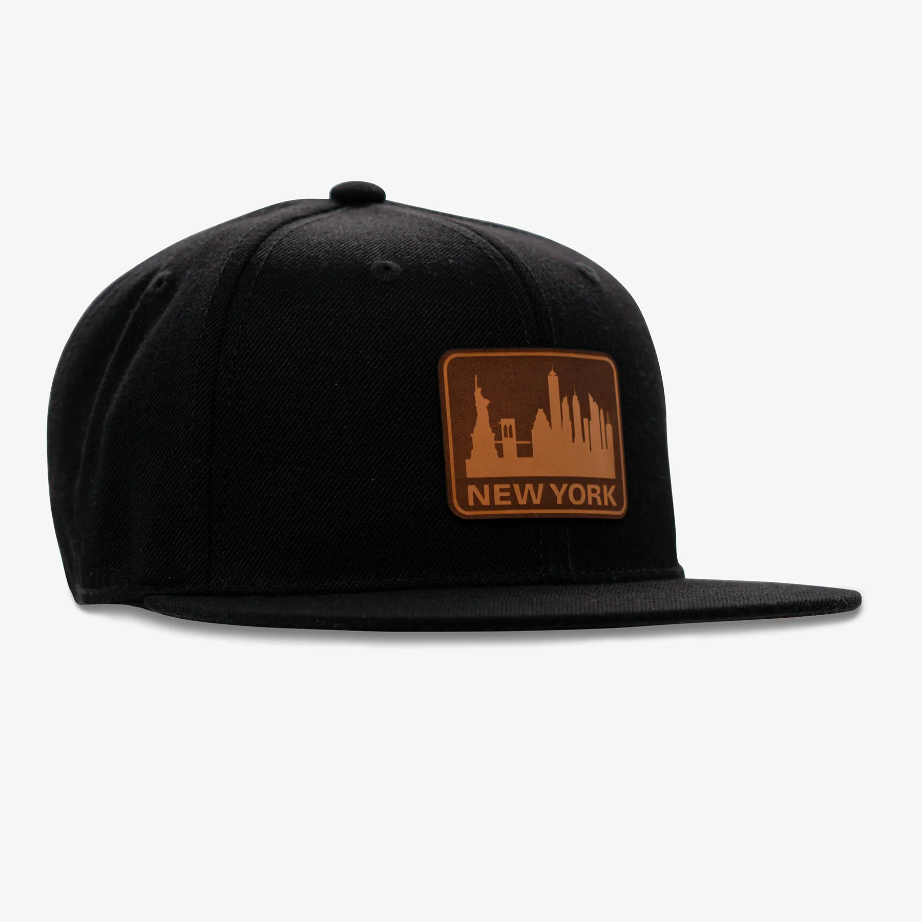 Aksels Laser New York Skyline Rectangle Snapback Hat