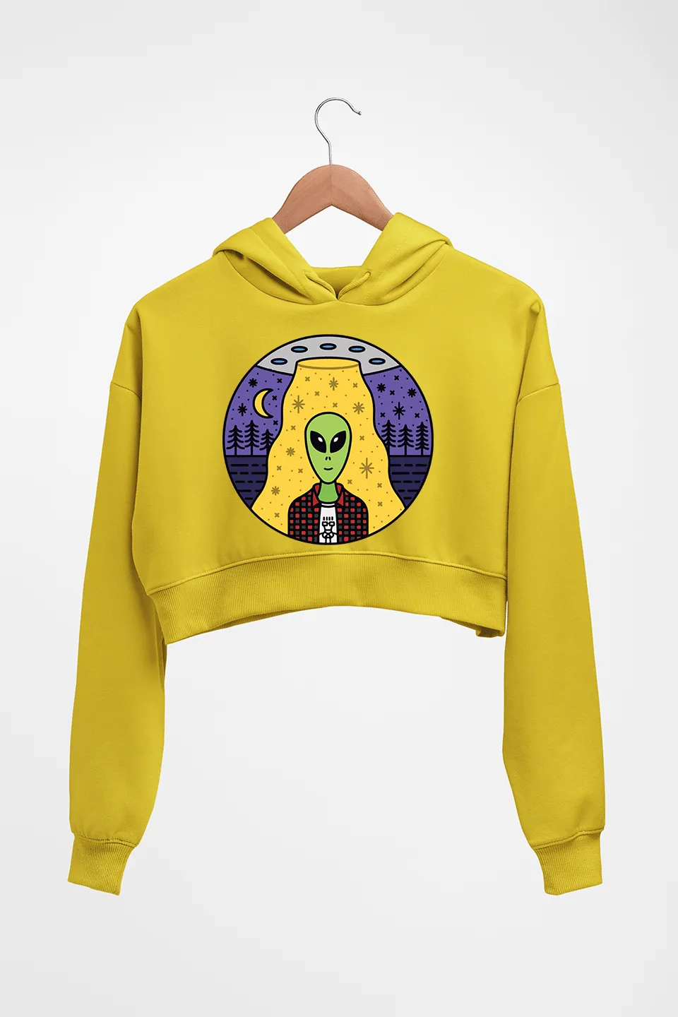 Alien Crop HOODIE FOR WOMEN