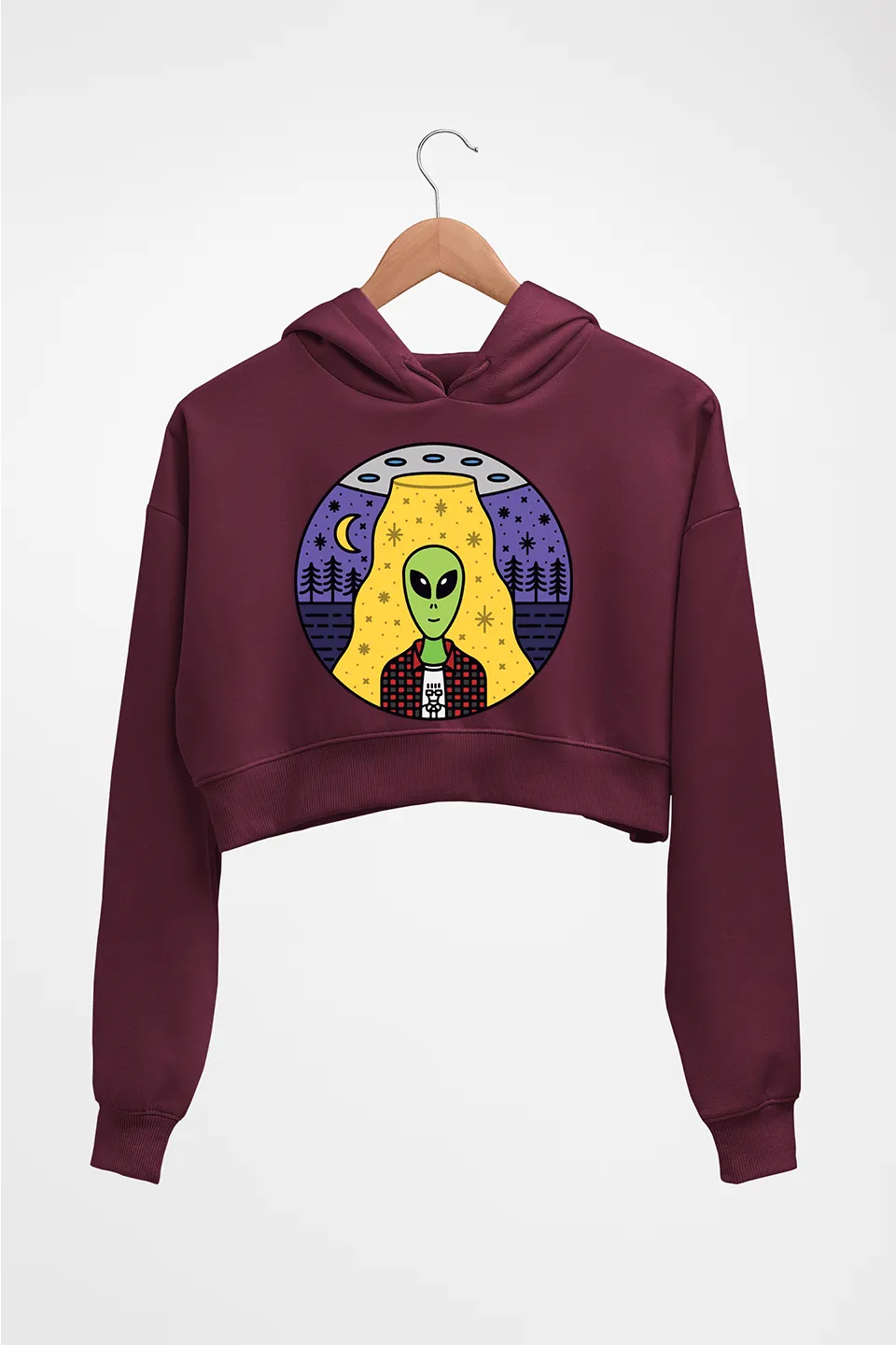 Alien Crop HOODIE FOR WOMEN