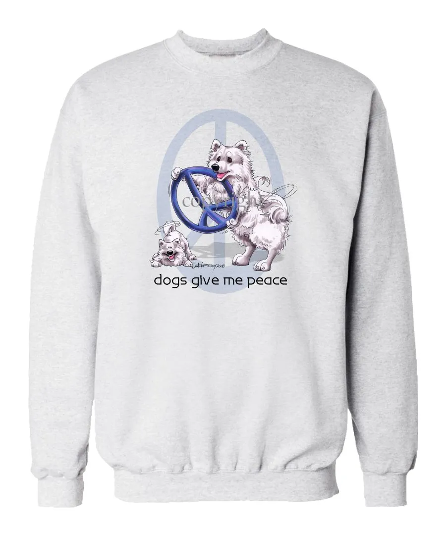 American Eskimo Dog - Peace Dogs - Sweatshirt