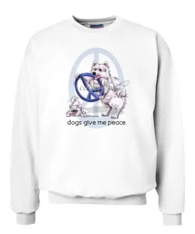 American Eskimo Dog - Peace Dogs - Sweatshirt