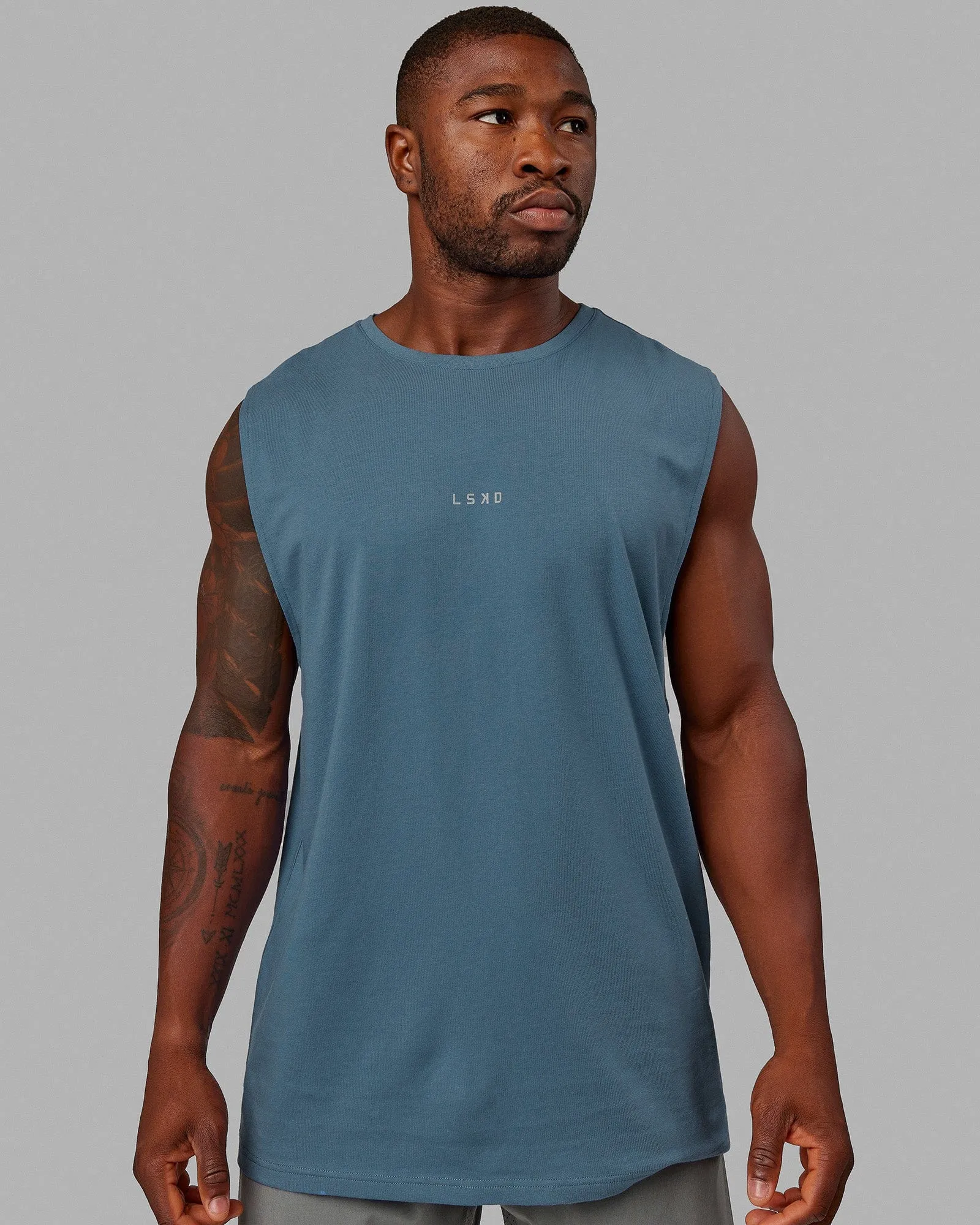 Base FLXCotton Tank - Elemental Blue