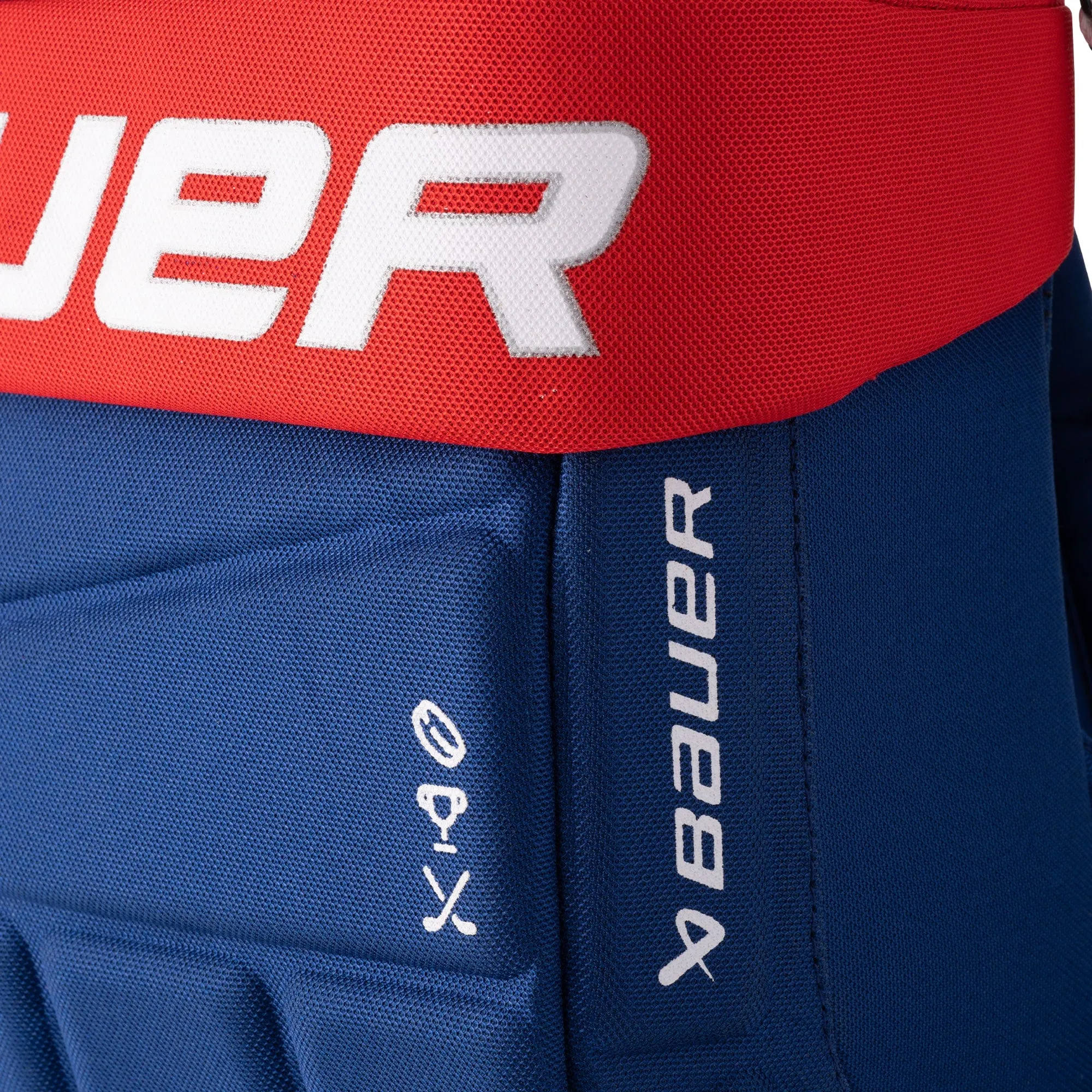 Bauer Glove Youth Backpack Bag - Blue / Red