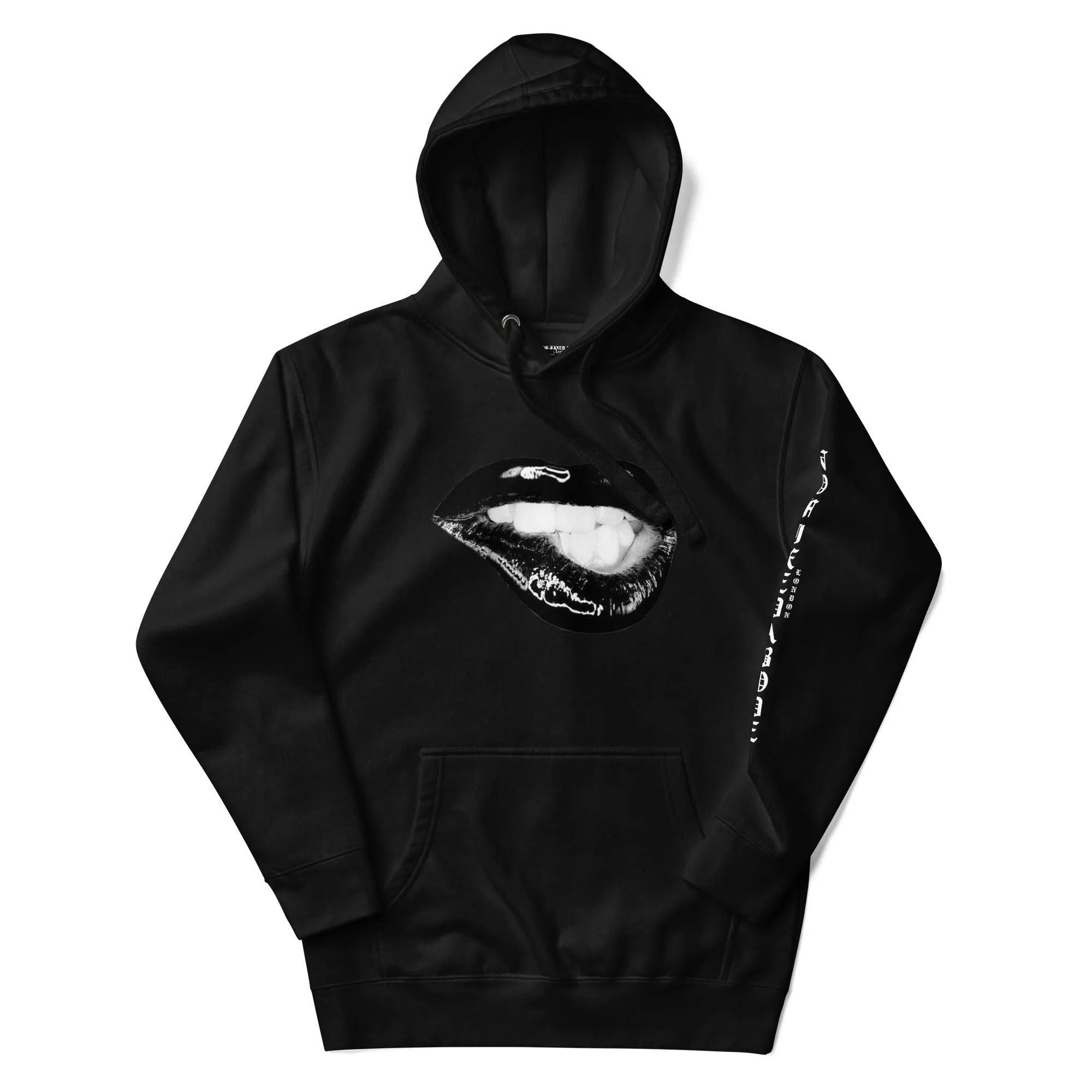 Black Biting Lips Hoodie