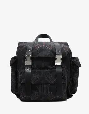 Black Loveblade Print Backpack