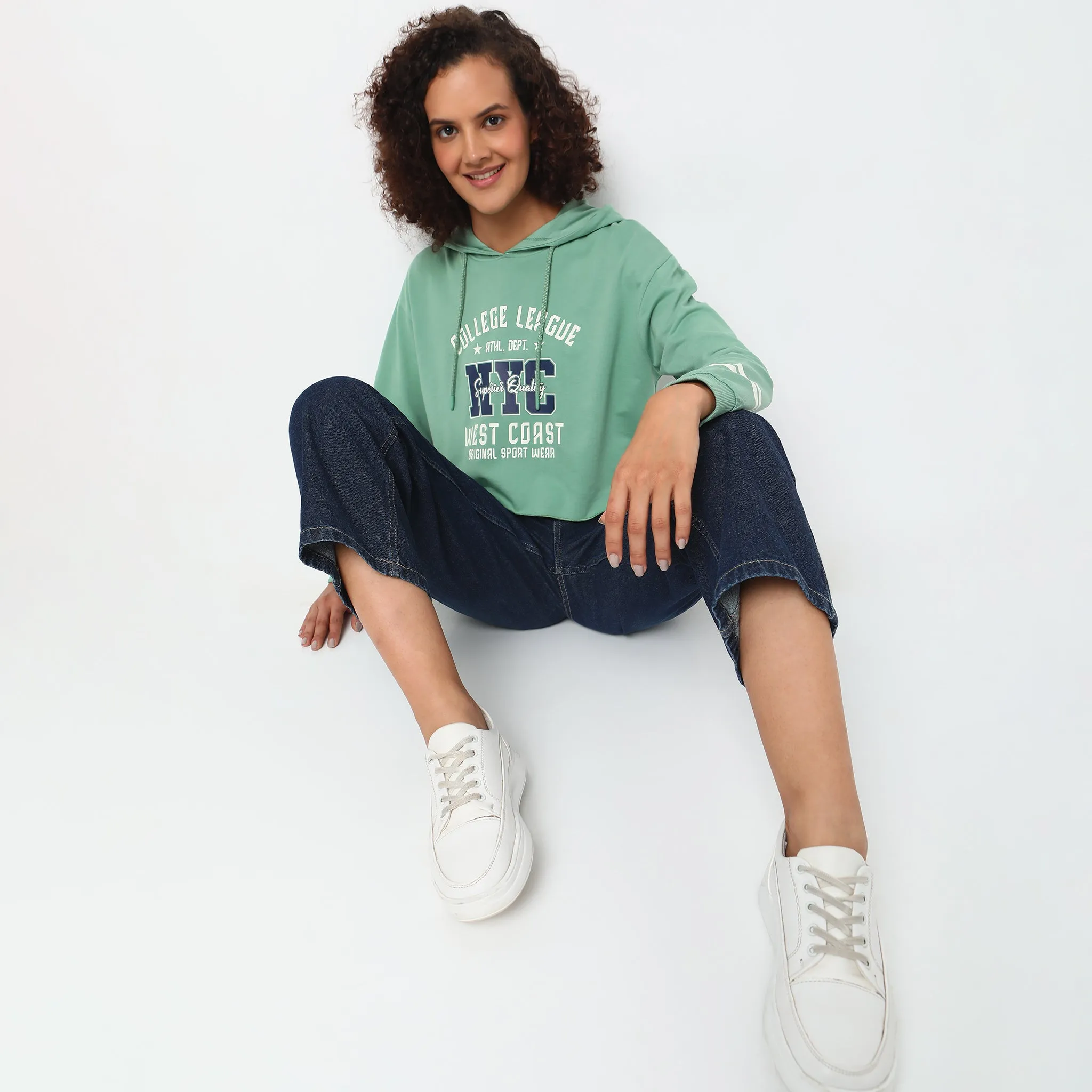 Boxy Fit Graphic Sweatshirt