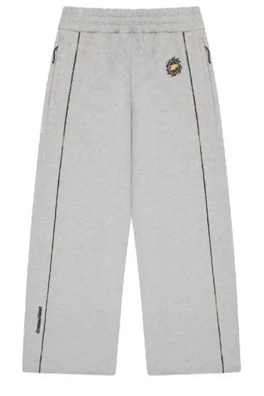 Broken Planet Performance Wide Leg Sweatpants Heather Grey