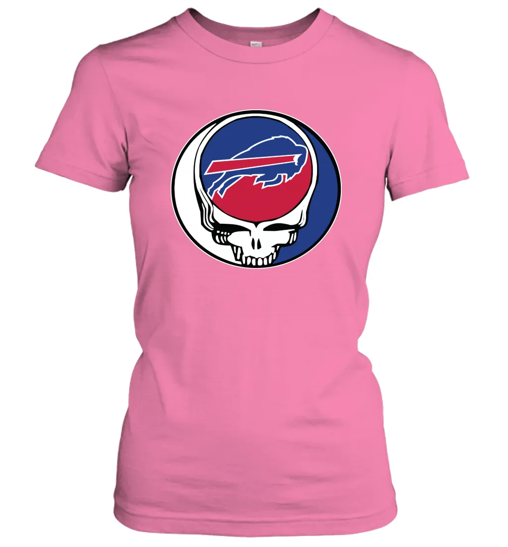 Buffalo Bills Grateful Dead Steal Your Face NFL Football Womens T-Shirt