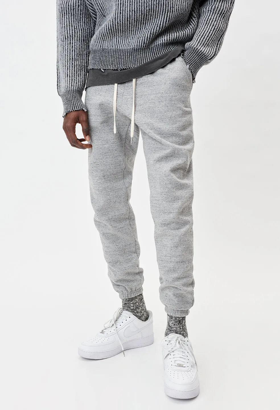 Cashmere Fleece LA Sweatpants / Heather Grey