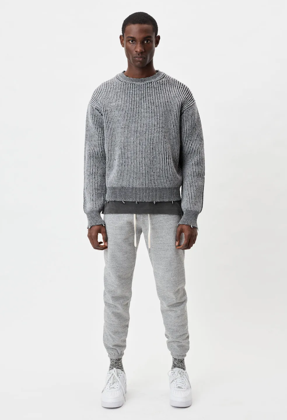 Cashmere Fleece LA Sweatpants / Heather Grey