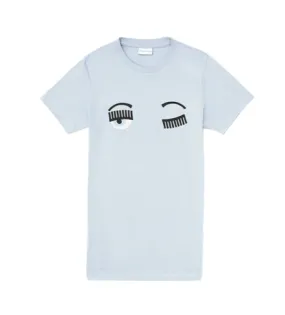 Chiara Ferragni flirting eyes t-shirt