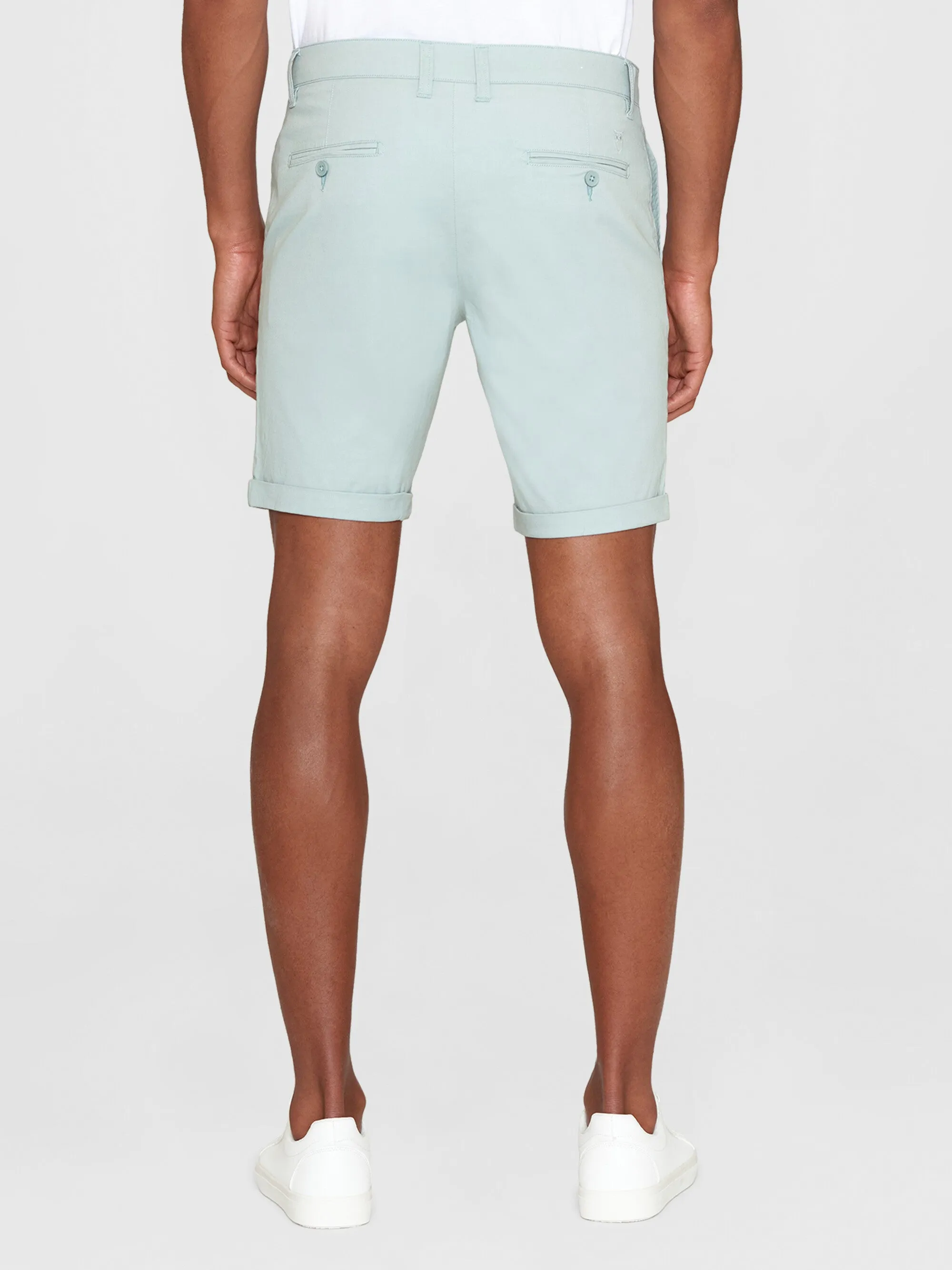 CHUCK regular chino poplin shorts - Gray Mist