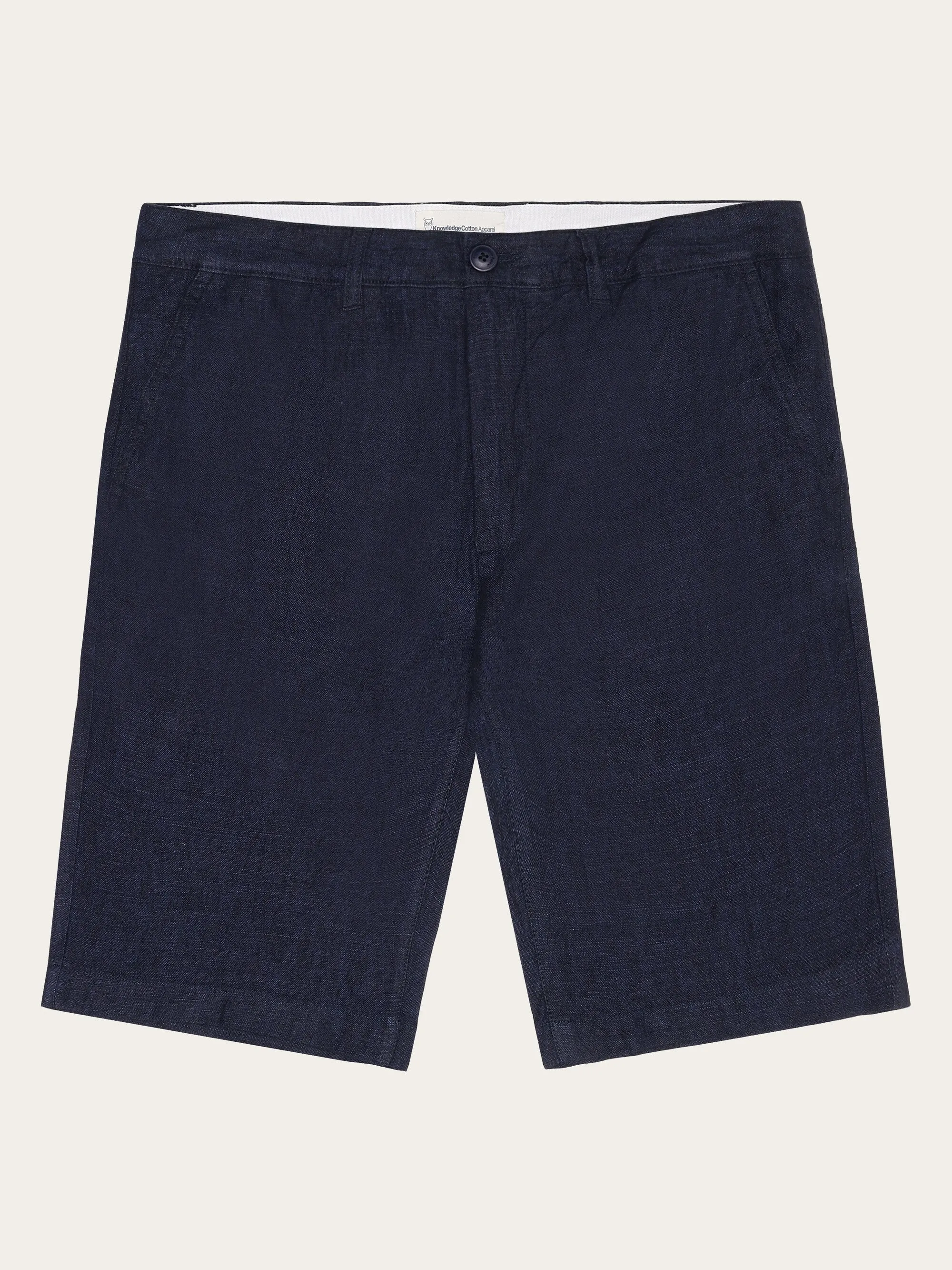 CHUCK regular linen shorts - GOTS/Vegan - Total Eclipse