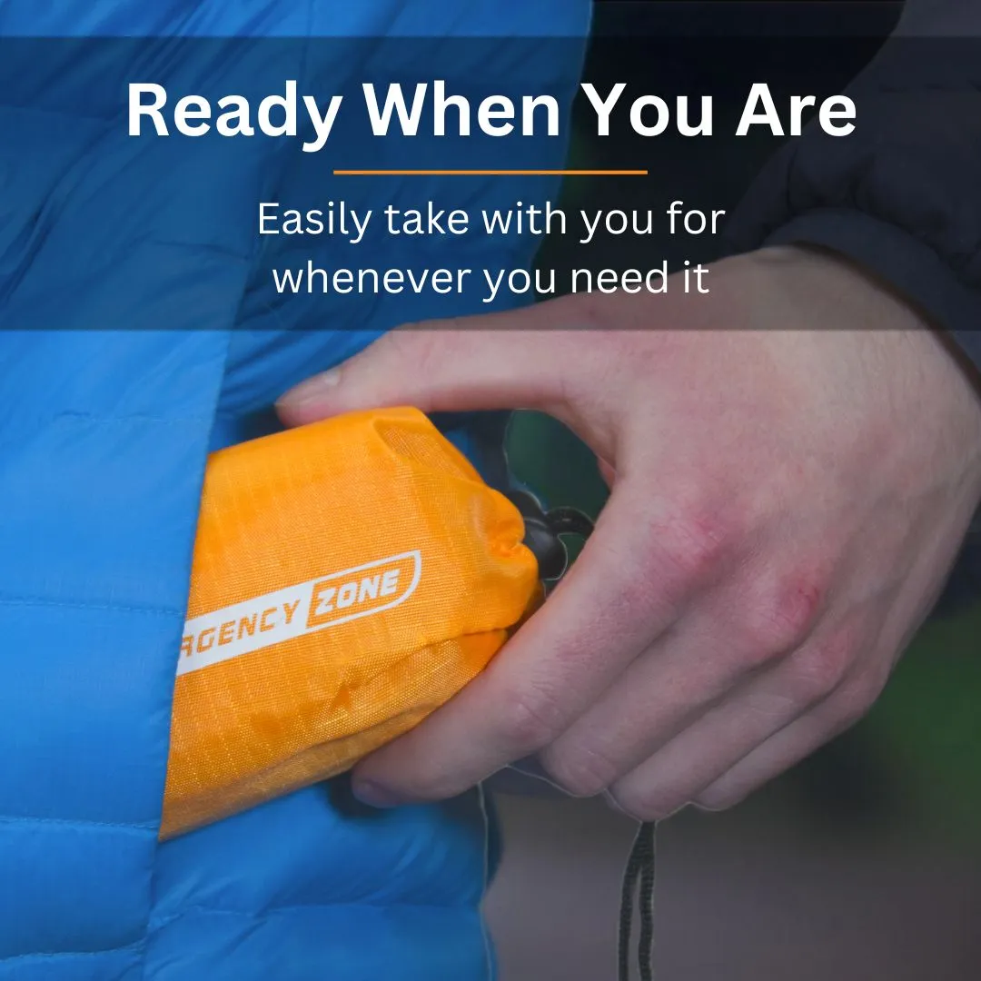 Cold Weather Survival Poncho with ThermaSave Technology