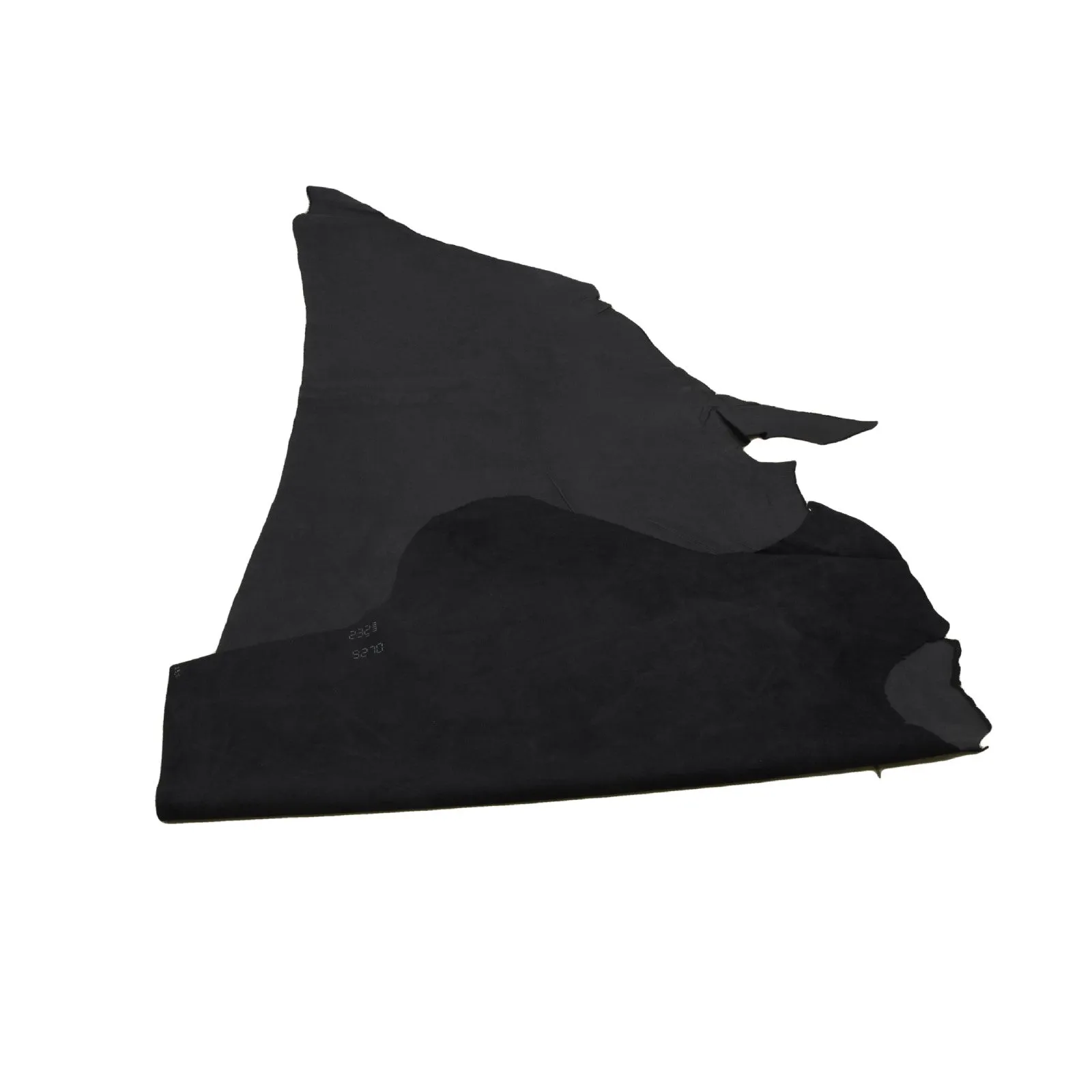 Conquest Black Oil Tanned Cowhide Sides 2 1/2 oz Flat Grain