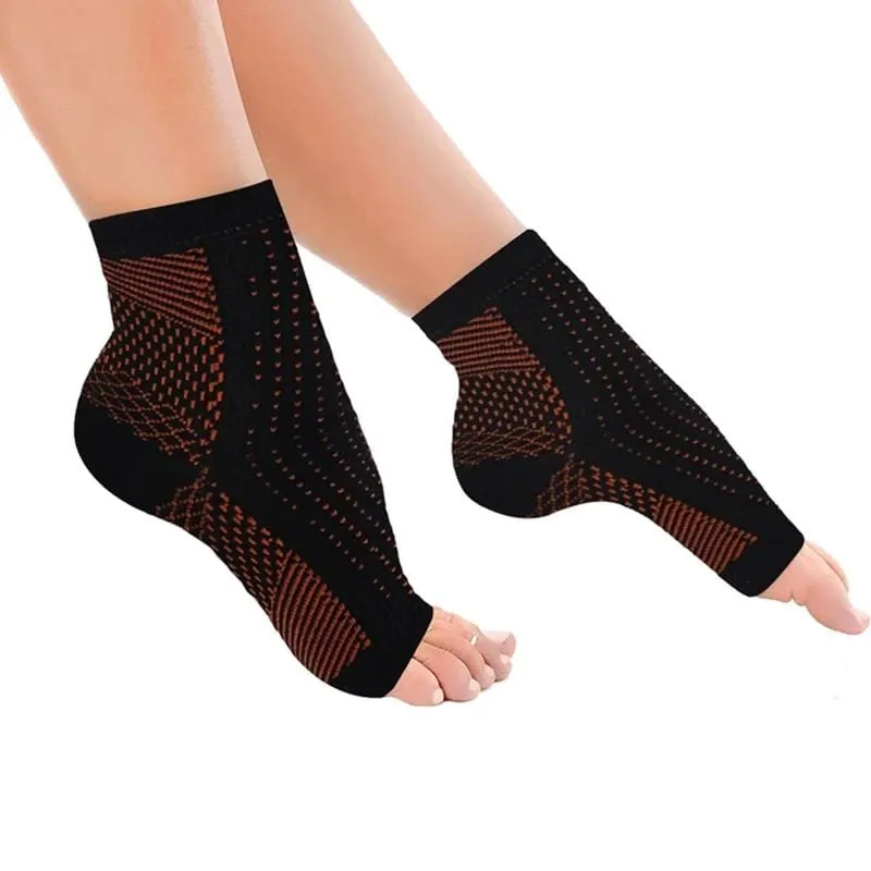 Copper-Infused Plantar Fasciitis Foot Sleeves (1-Pair)