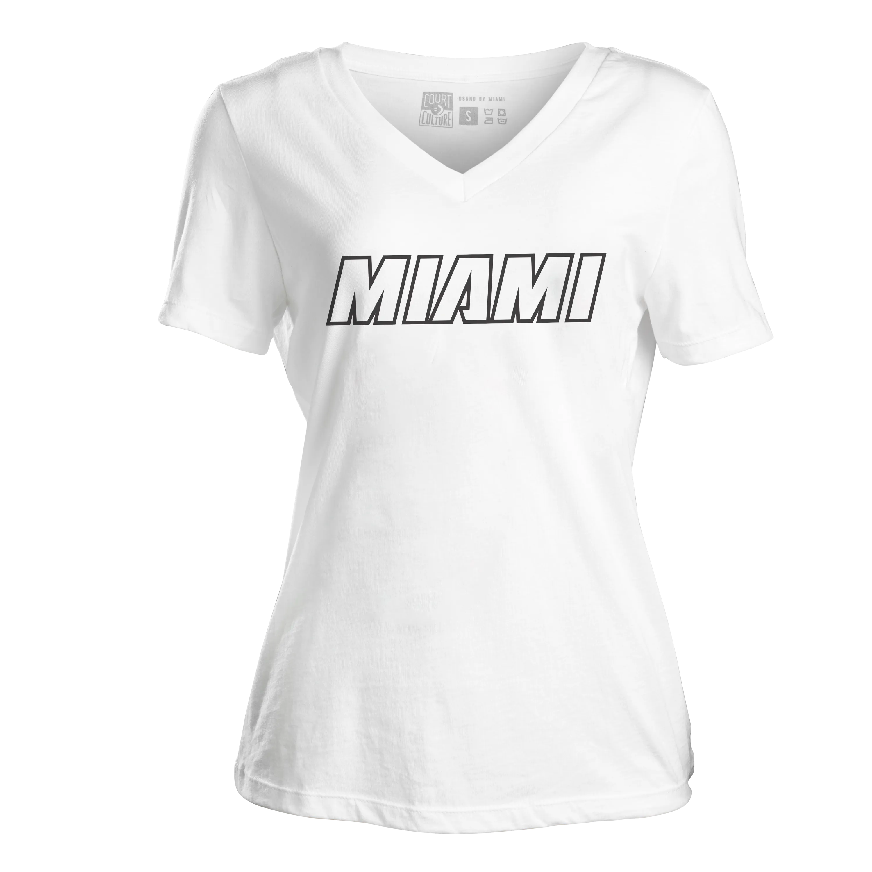 Court Culture MIAMI Women's V-Neck Tee