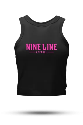 Crop Tank - NLA Basic Pink Logo