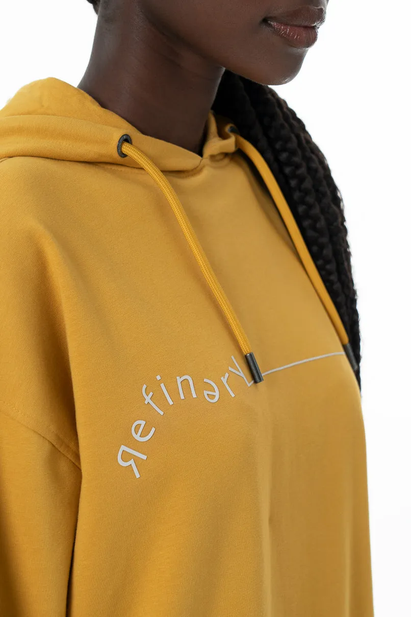 Cropped Hoodie _ 145634 _ Yellow