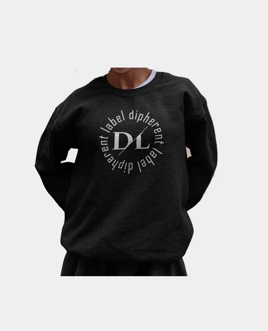 Dipherent Label 3D Embroidery Logo Sweatshirt