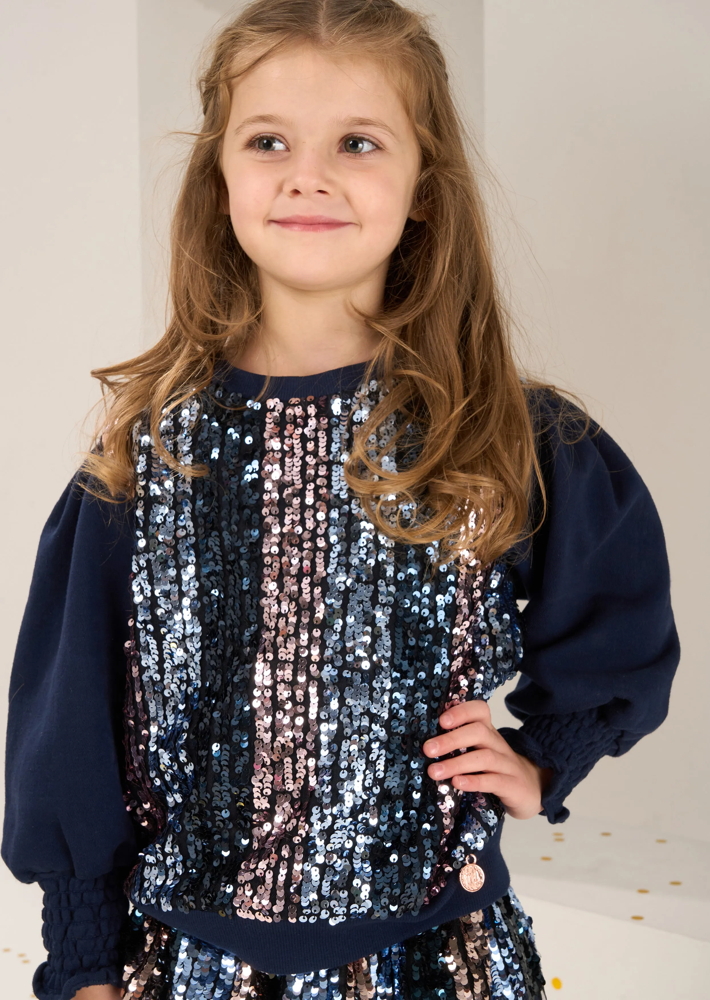 Enid Sequin Front Sweatshirt