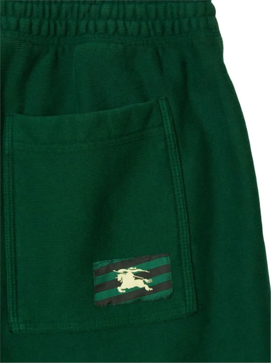 EQUESTRIAN KNIGHT-LOGO COTTON SHORTS