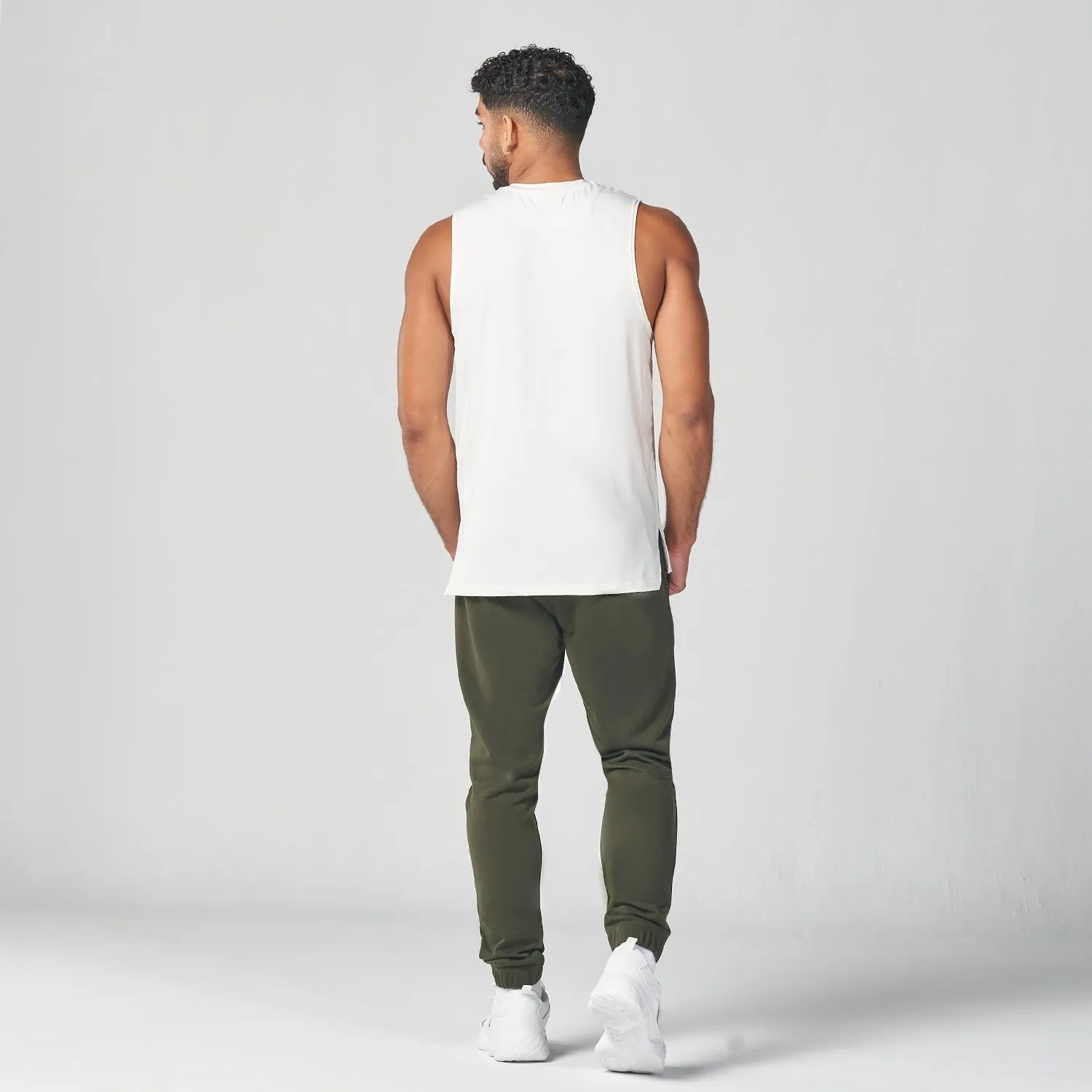 Essential Gym Tank- Pearl White