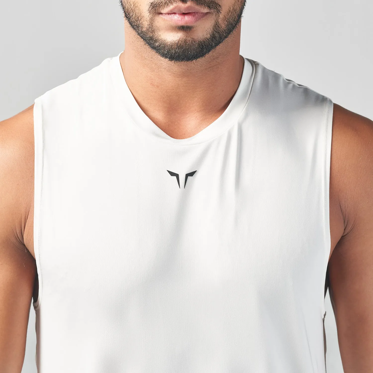 Essential Gym Tank- Pearl White