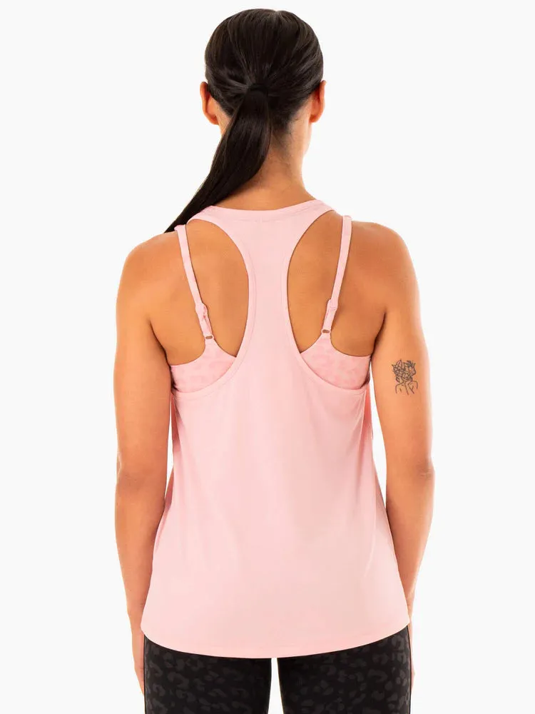 EVOLUTION RACER BACK TANK PINK