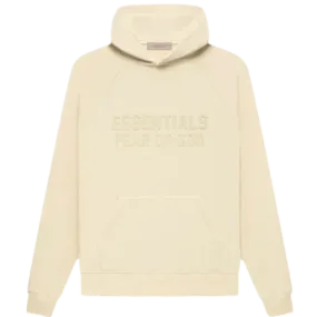 FEAR OF GOD ESSENTIALS LOGO EGG SHELL HOODIE 'FW22'