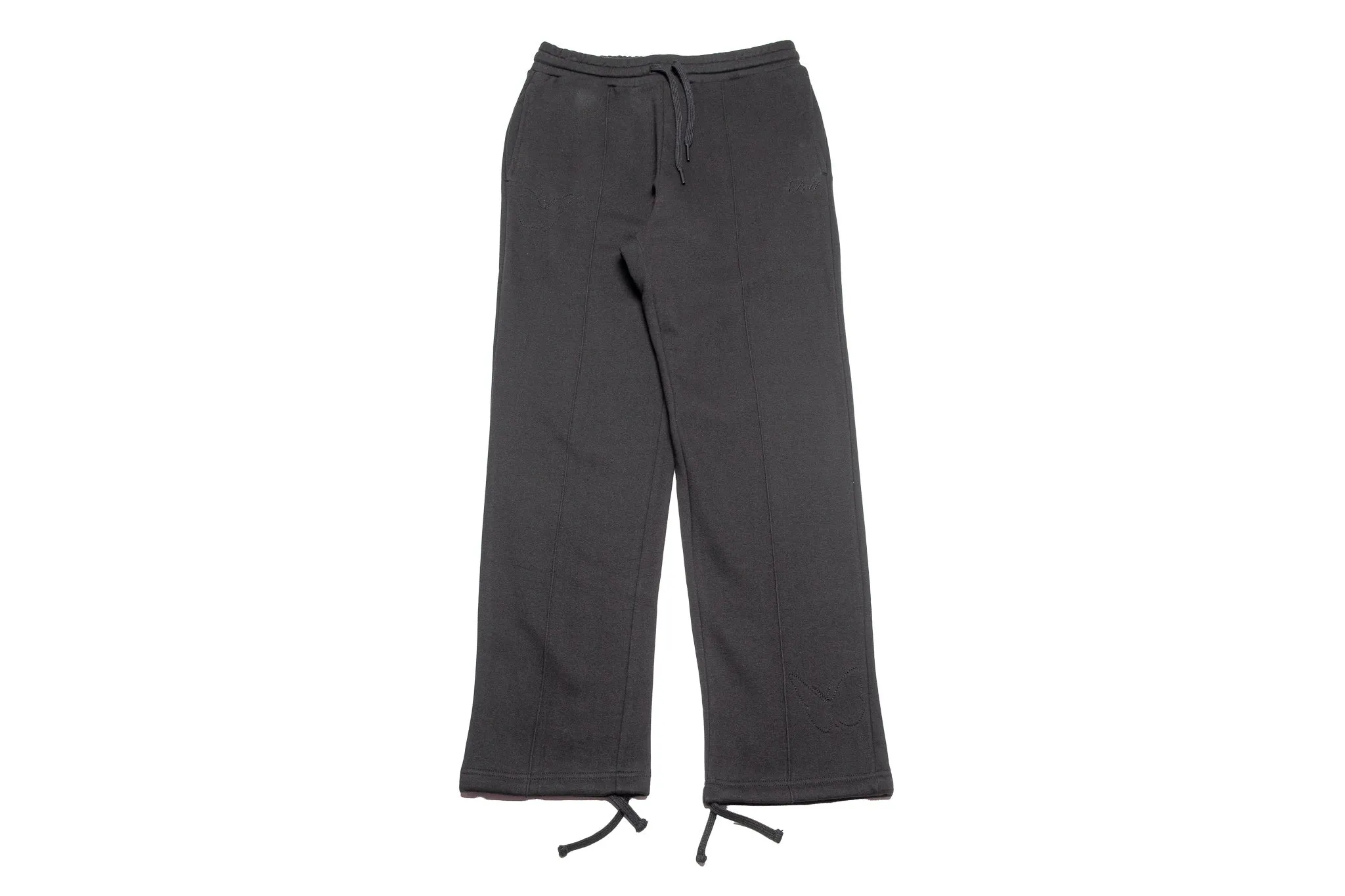 Felt Pleated Sweatpants "Black"