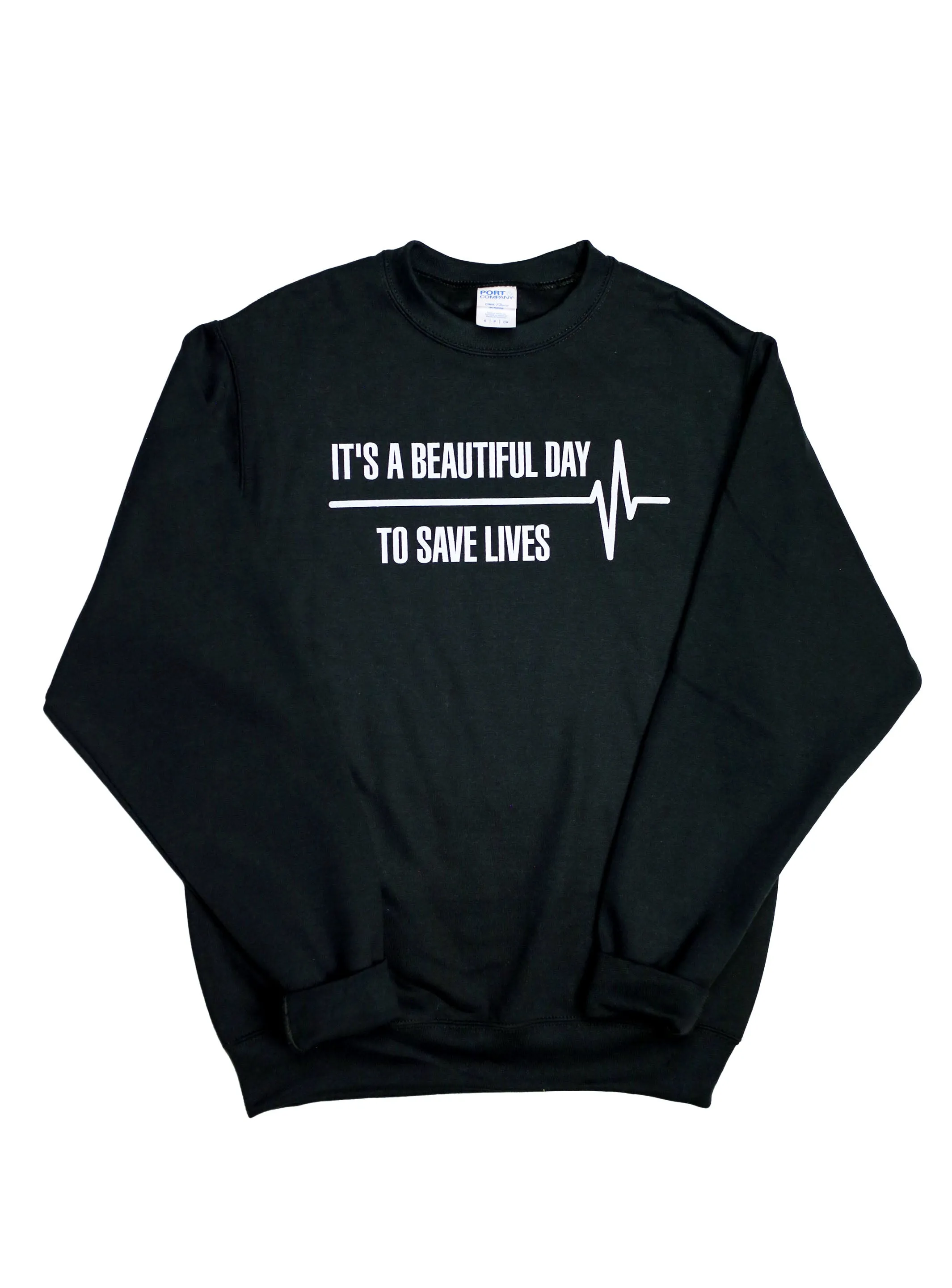 Grey's Anatomy - Beautiful Day to Save Lives Crewneck Sweatshirts