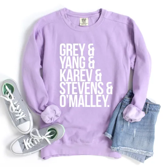 Grey's Anatomy Orchid Sweatshirt - FINAL SALE