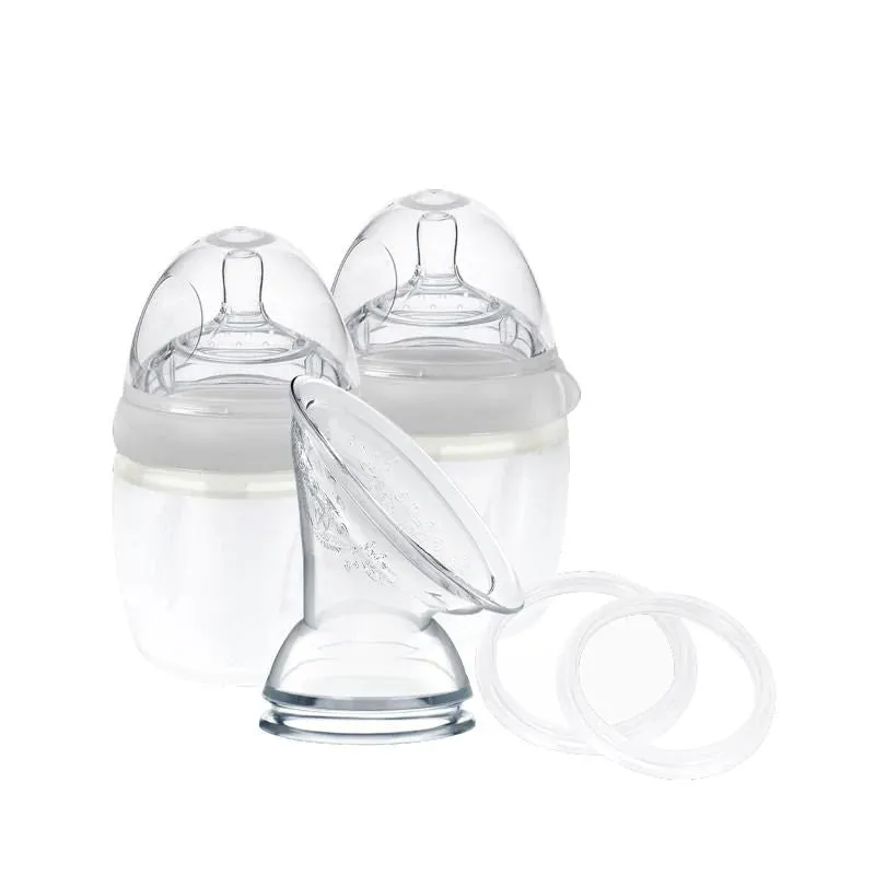 Haakaa Generation 3 Silicone Breast Pump and Bottle Starter Pack