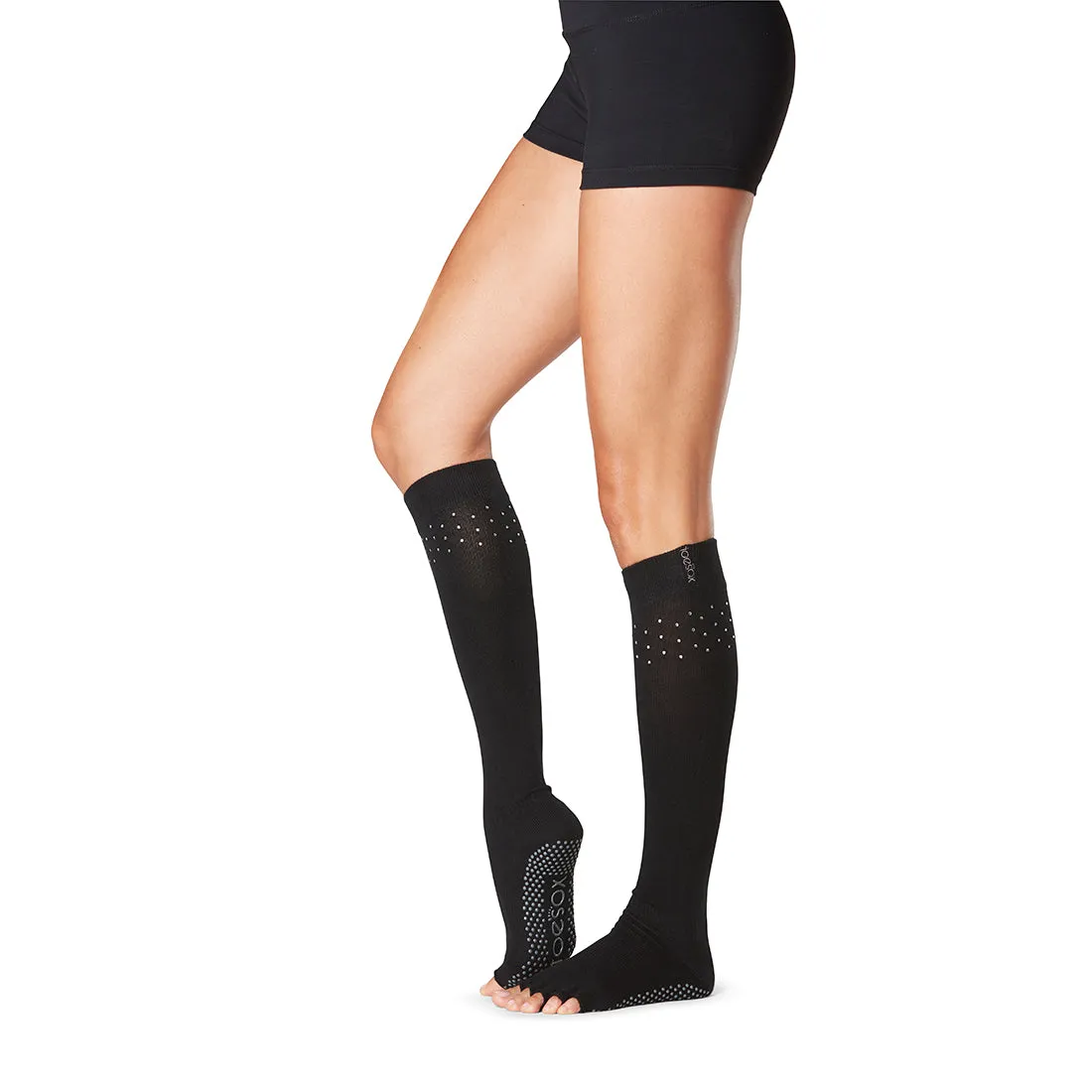 Half Toe Scrunch Knee High Grip Socks *