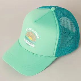 Here Comes The Sunshine Foam Trucker Hat