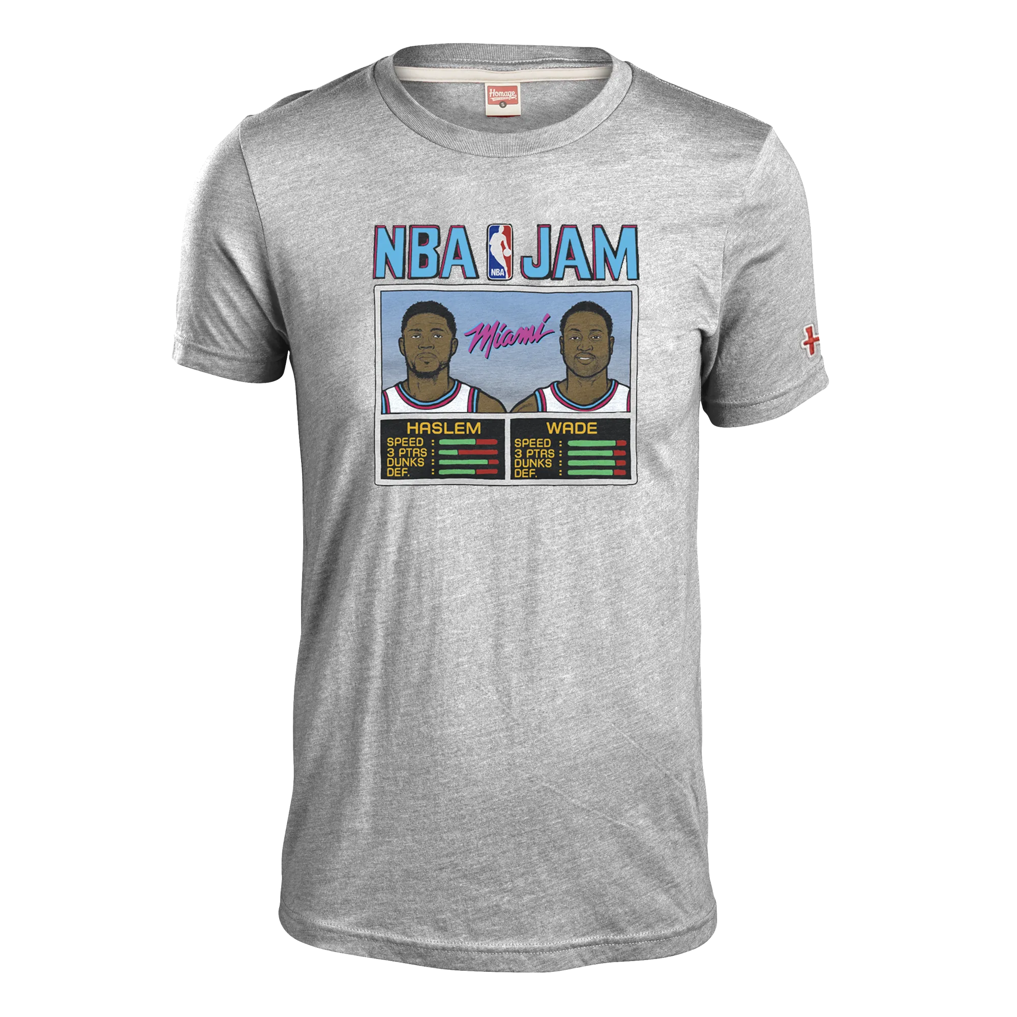 Homage Wade & Haslem NBA JAM Vice Uniform City Edition Tee