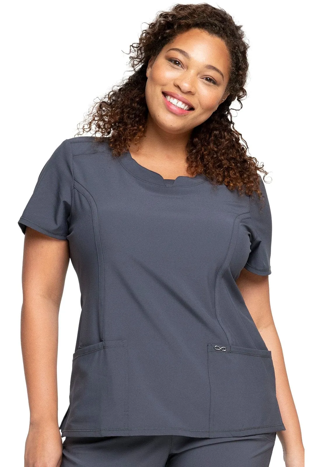 Infinity Round Neck Scrub Top 2624A