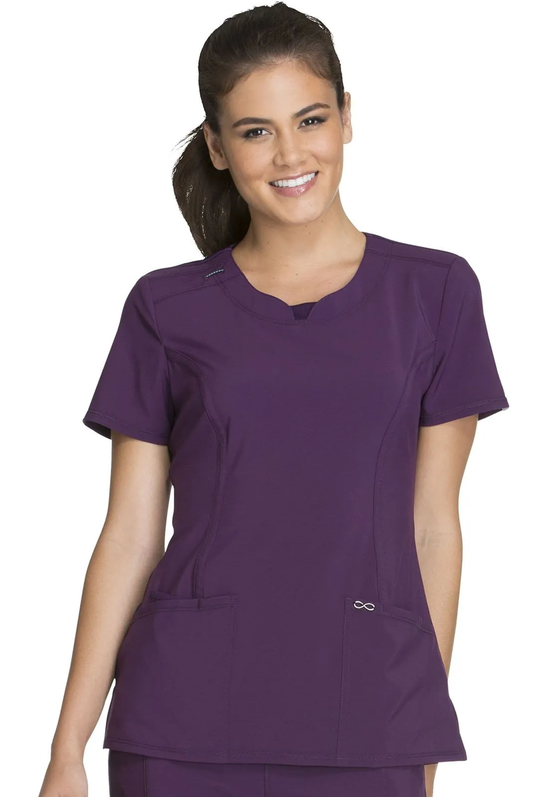 Infinity Round Neck Scrub Top 2624A