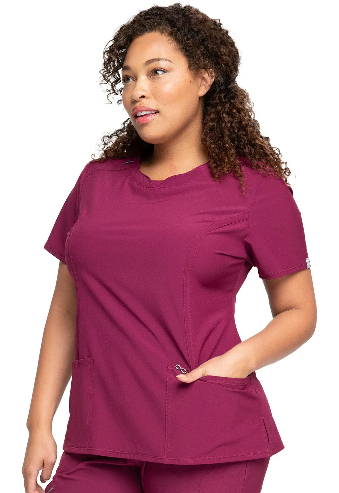 Infinity Round Neck Scrub Top 2624A