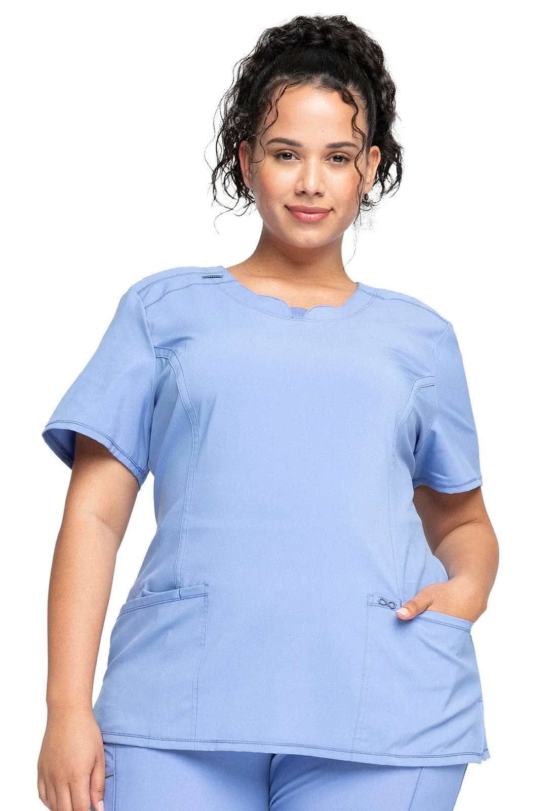 Infinity Round Neck Scrub Top 2624A