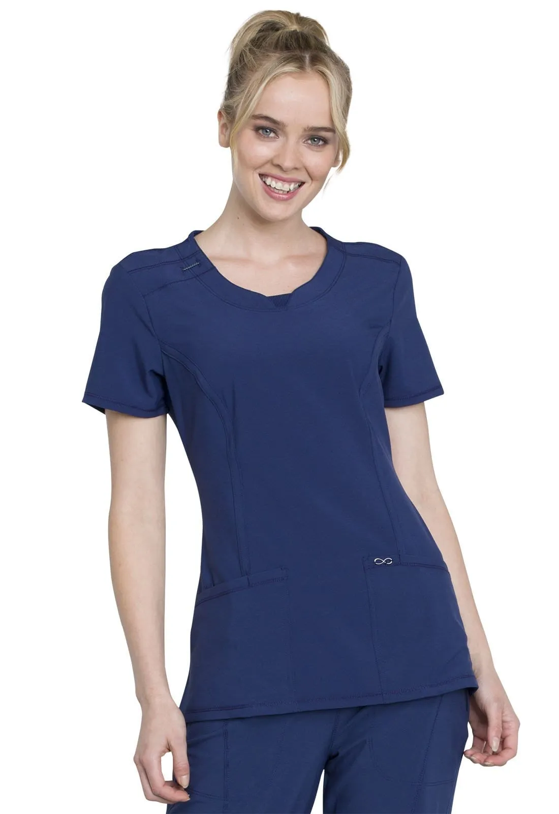 Infinity Round Neck Scrub Top 2624A