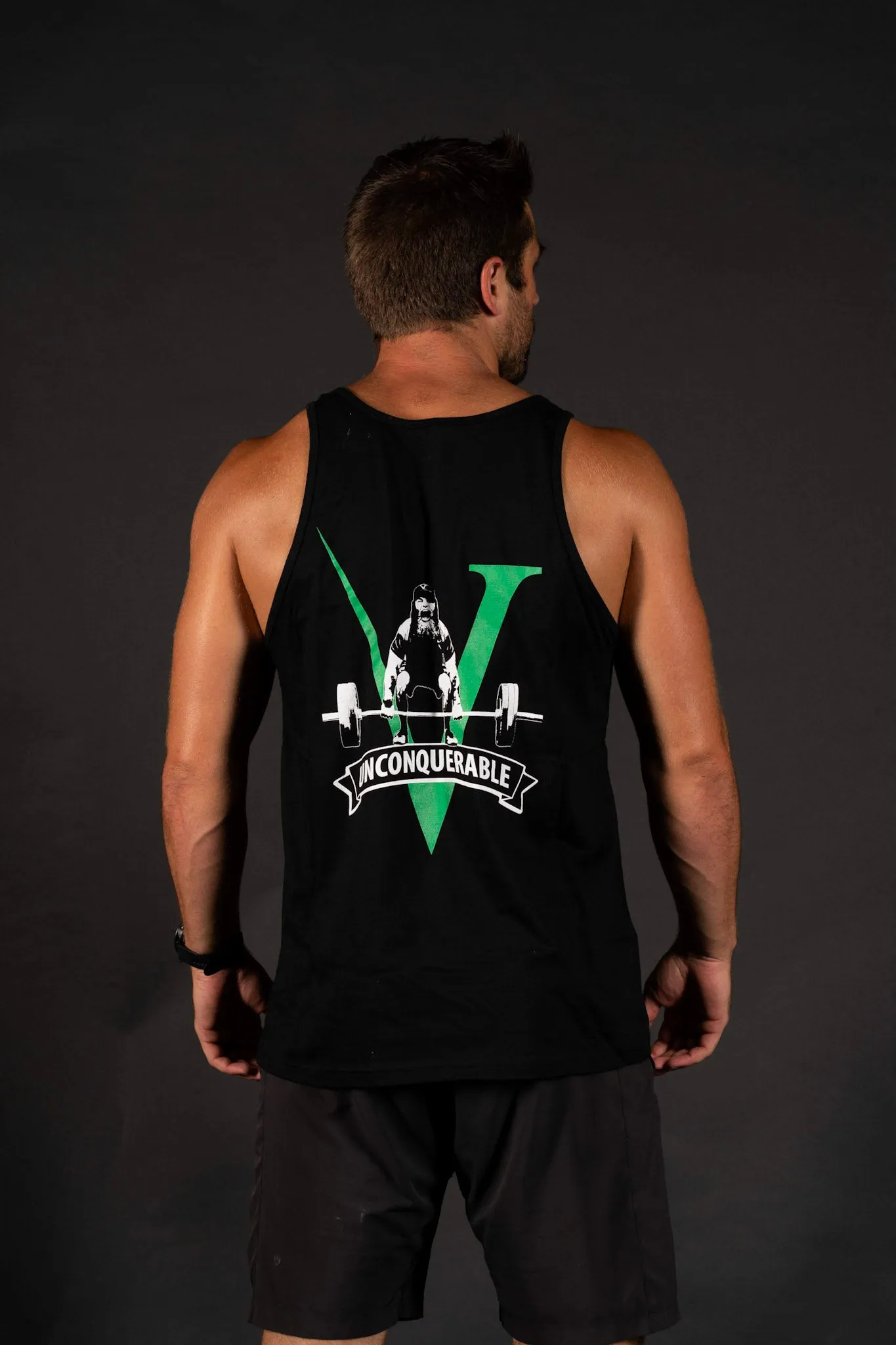 Invictus  Unconquerable Weightlifting Tank - Unisex - Black