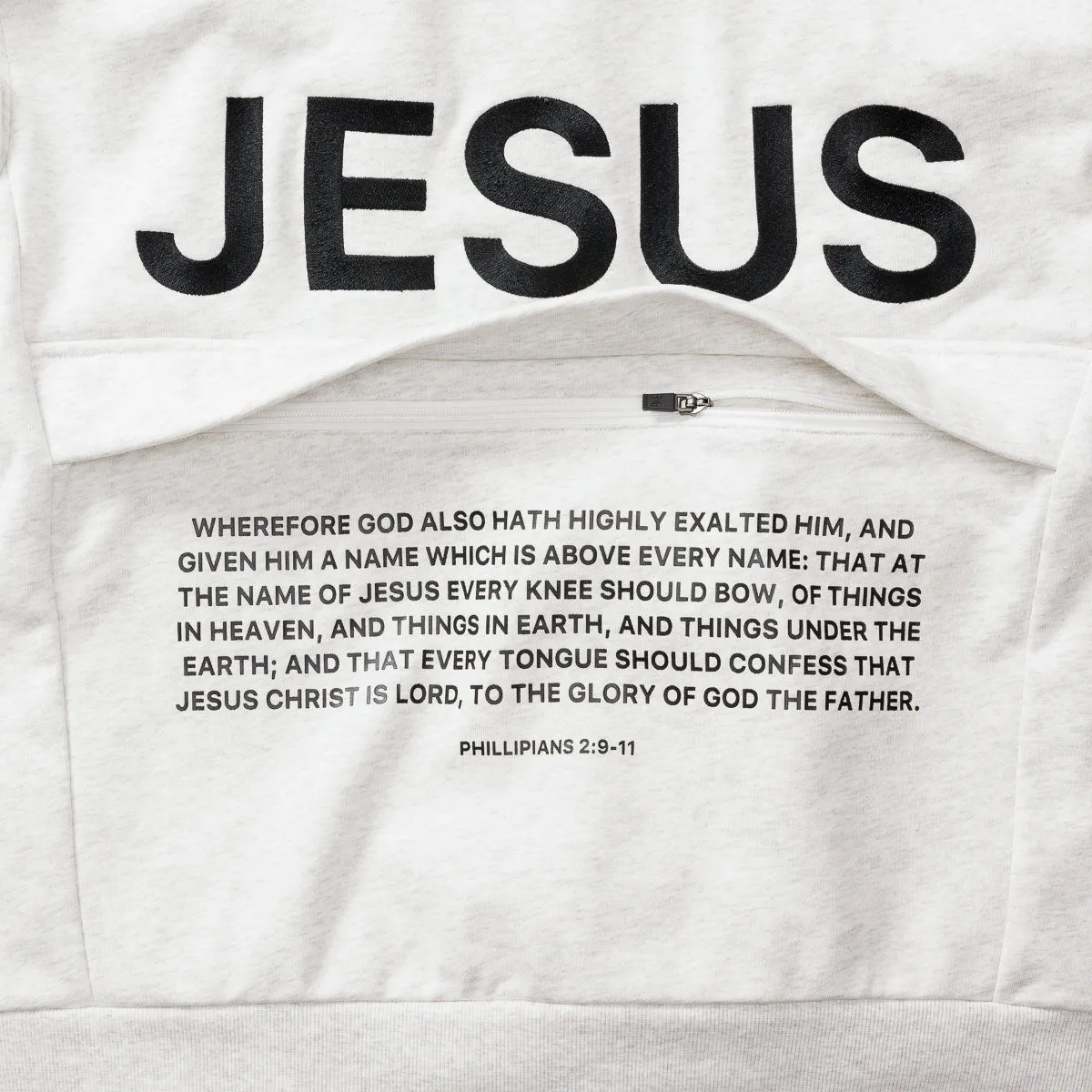 Jesus Hoodie - Heather White